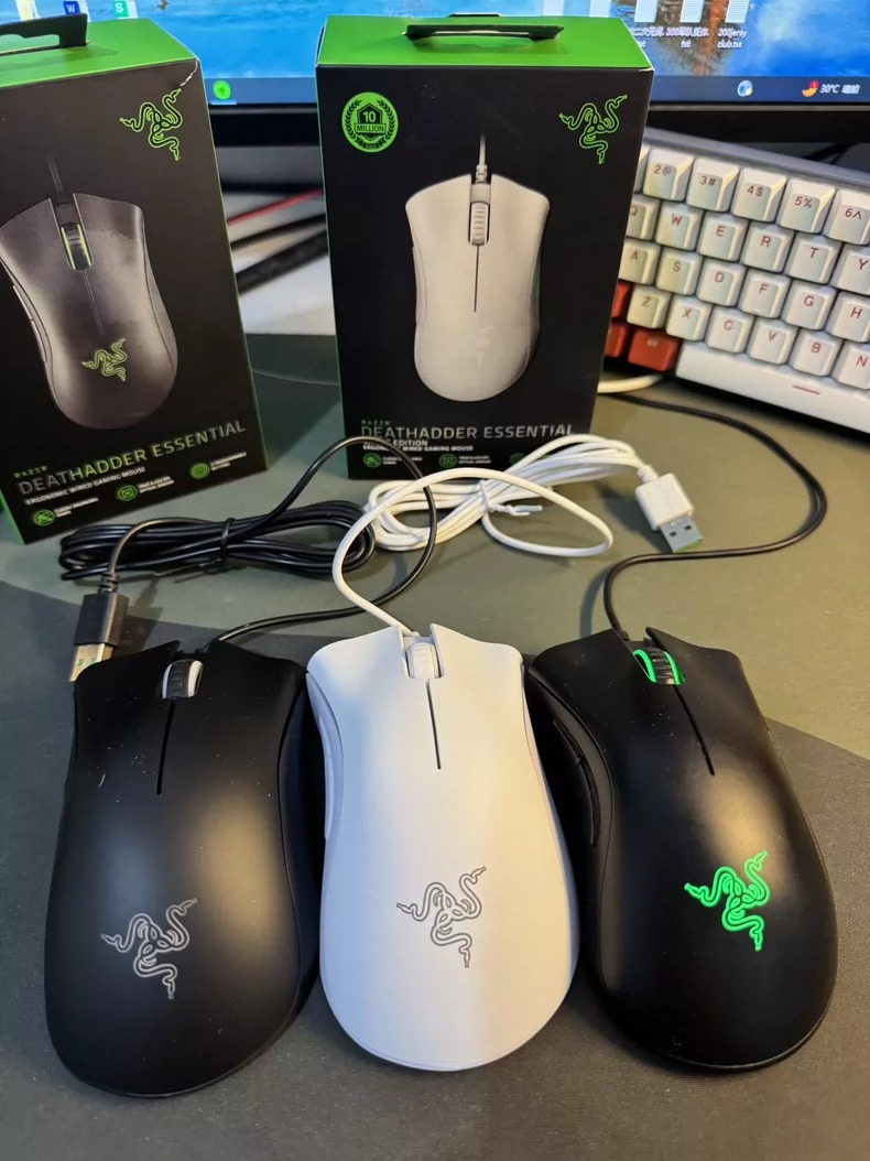 【最后十个】雷蛇鼠标Razer竞技有线蝰蛇标准版游戏办公笔记本台式电脑鼠标  外贸工厂清仓！最后十来个全新未拆封雷蛇鼠标，黑白双色任选。  不是贩子！不是贩子！